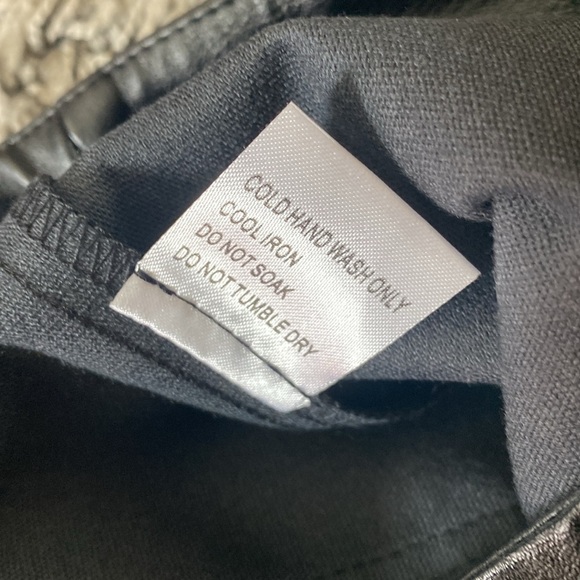 NWOT Princess Polly Faux Leather High Waisted Straight  MACEY Black Pants - Picture 7 of 16